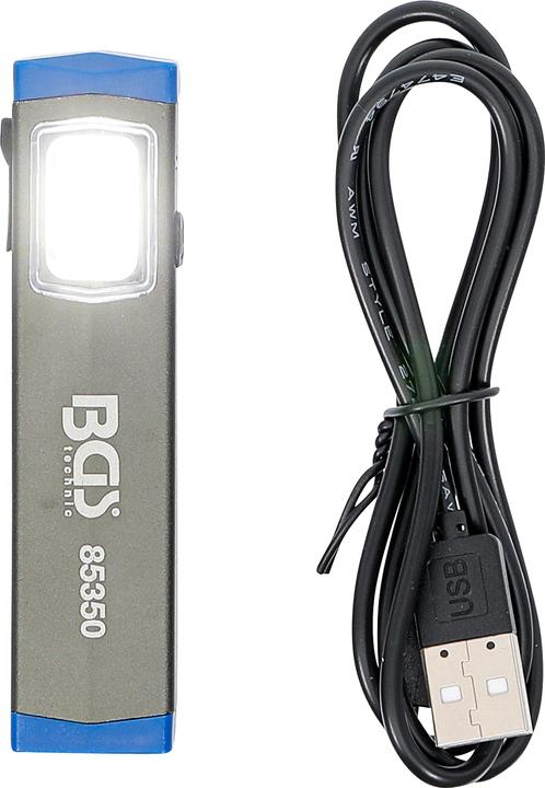 Immagine prodotto BGS Mini torcia da lavoro in alluminio a COB-LED (300 lm)