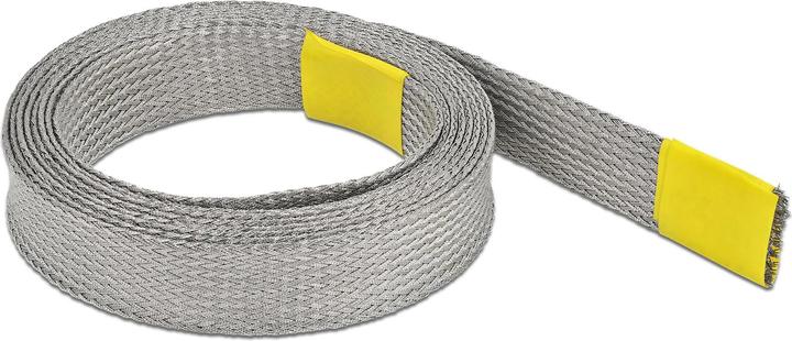 Delock Kabelschlauch zur EMV Abschirmung 2 m x 15 mm Grau (Kabelschlauch, 200 cm)
