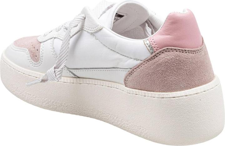 Produktbild D.a.t.e. D.a.t.e sneakers court platform in leather and suede white and pink (37)