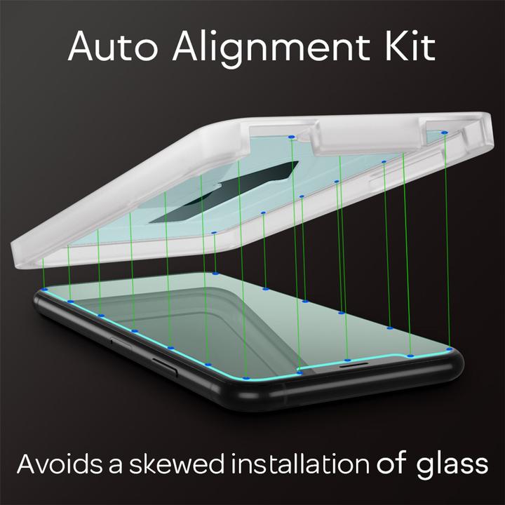 Actual product image Nalia Protective glass & applicator - set (2x) (2 Piece, Apple iPhone 11)