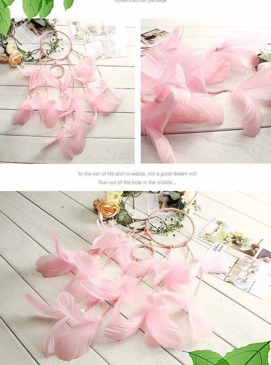 Actual product image Cover-Discount DIY Craft Set Dreamcatcher Dreamcatcher craft pink