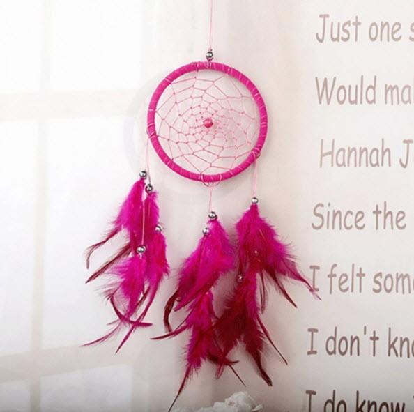 Immagine prodotto Cover-Discount Dreamcatcher Dreamcatcher Deco Beads rosa (30 x 15 cm)