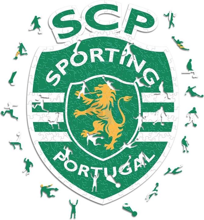 Actual product image Iconic Sporting CP - Logo - Wooden Puzzle Size S (150 pieces) (150 pieces)