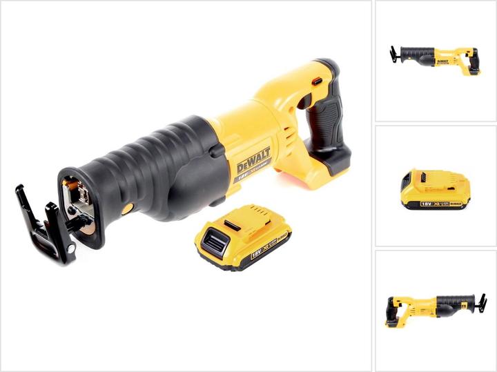 Actual product image DeWalt DCS 380 N Battery reciprocating saw 18 V + 1x battery 2.0 Ah - without charger