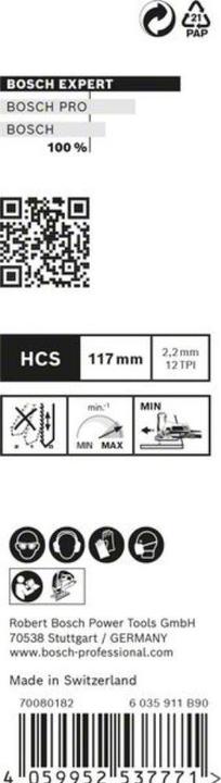 Actual product image Bosch Professional Zubehör EXPERT 'Wood 2-side clean' T 308 B Jigsaw blade, 100 pieces