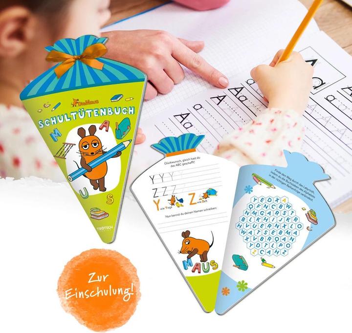 Actual product image School cone book The Mouse 16x26 cm 24 pages (14 cm, 1 x)