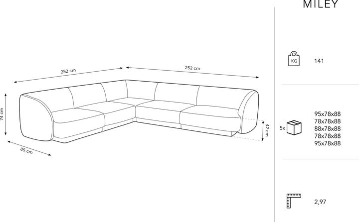Produktbild Micadoni Miley (Ecksofa)