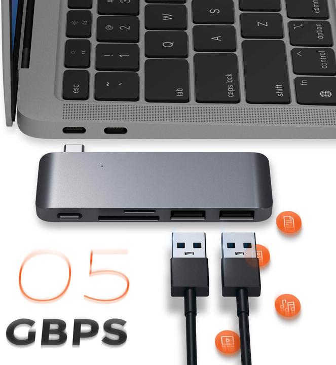 Immagine prodotto Satechi St-Tcupm (USB-C, 5 Porti)
