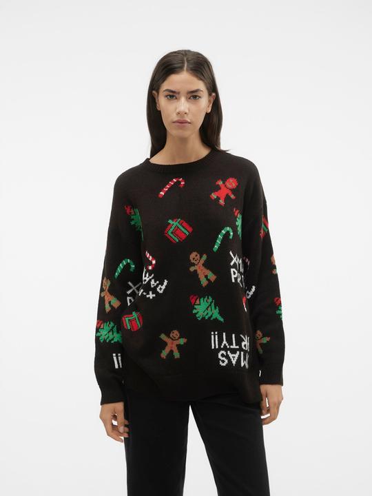 Actual product image Vero Moda VMXMASPARTY LS H/L O-NECK PULL. XMAS EXC Knitted Pullover (S)