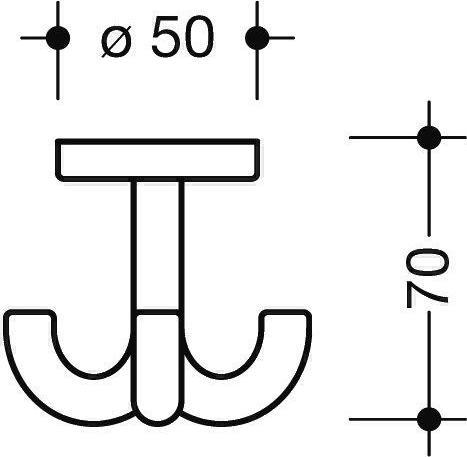 Actual product image Hewi Coat hook