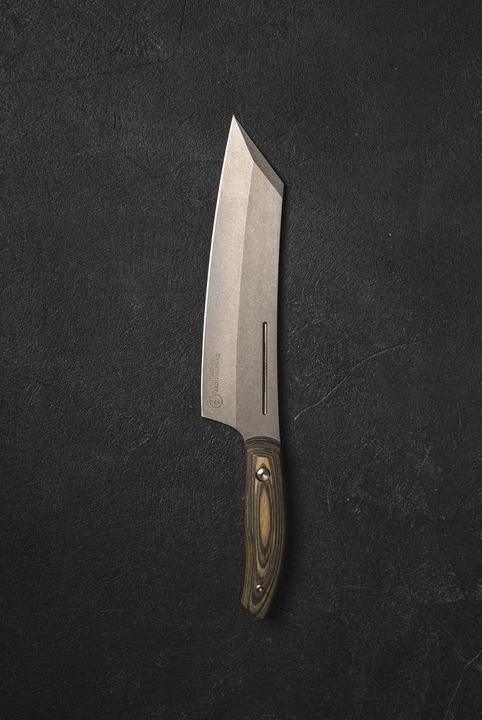 Produktbild Messermeister Kochmesser Carbon Bunka 20 cm, Braun/Grau (21.60 cm)