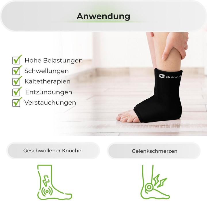 Actual product image Quick Aid Ankle cooling cuff (M)