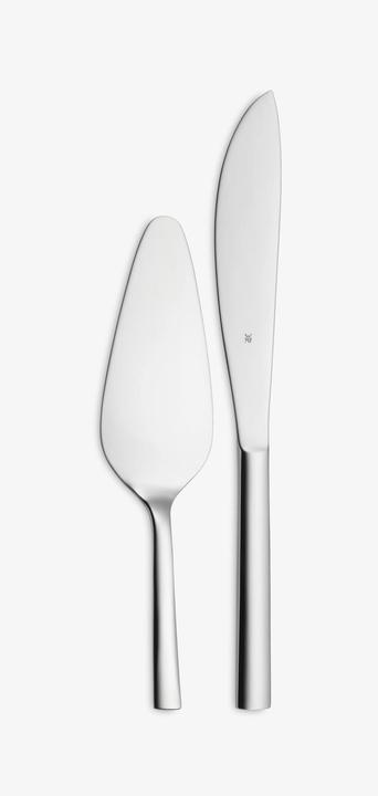 Produktbild WMF Obst- Kuchenbesteck 2tlg Tortenmesser Tortenheber Nuova Edelstahl poliert (Tortenheber, Tortenmesser)