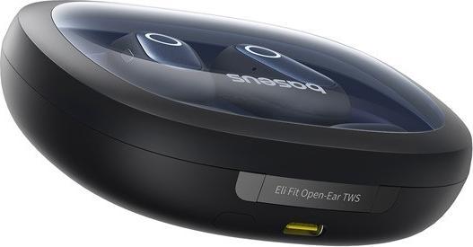 Actual product image Baseus Eli Fit Open- Ear Headset Drahtlose Konnektivität/Musik USB Typ-C Bluetooth Schwarz (7.50 h, Wireless)