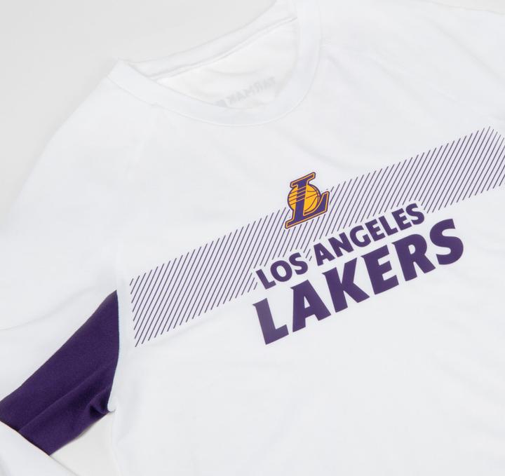 Image du produit Tarmak T-shirt fonctionnel femme/ homme manches longues NBA Los Angeles Lakers - UT500 blanc (S)
