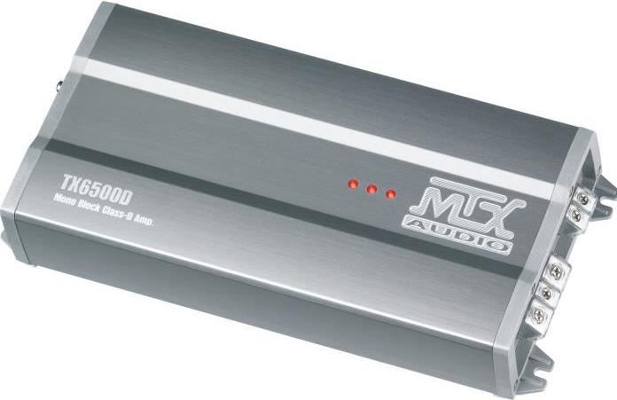 Actual product image MTX Audio MTX TX6500D amplifier 12V Mono Class D block 1 x 500 W RMS aluminum (Amplifier)