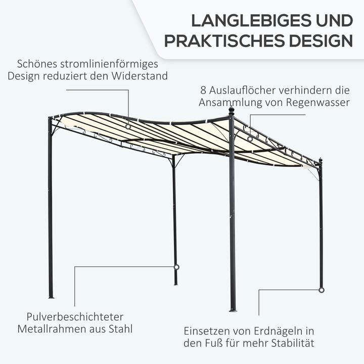 Actual product image Outsunny Garden pavilion (297 cm, 297 cm)