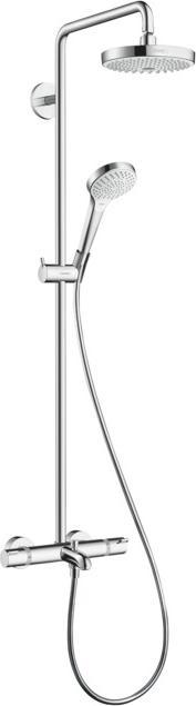 Actual product image hansgrohe HG Showerpipe CROMA SELECT S 180 2jet DN 15, for bath white/chrome
