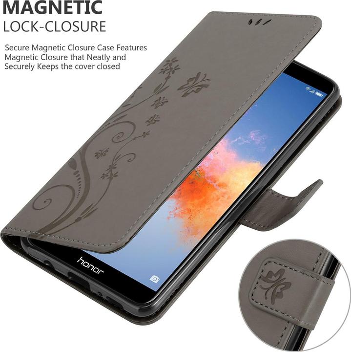 Productafbeelding Cadorabo Bloemen Boekomslag (Honor 7X)