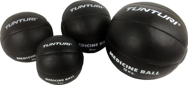 Actual product image Tunturi Medizin Ball Schwarz (5 kg, 250 mm)