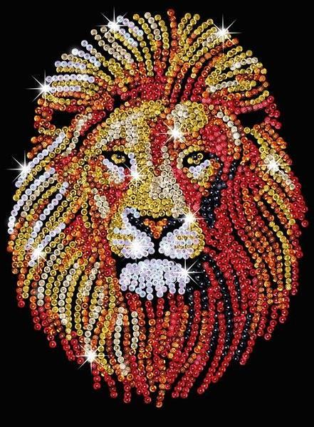 Image du produit KSG Tableau à paillettes Lion