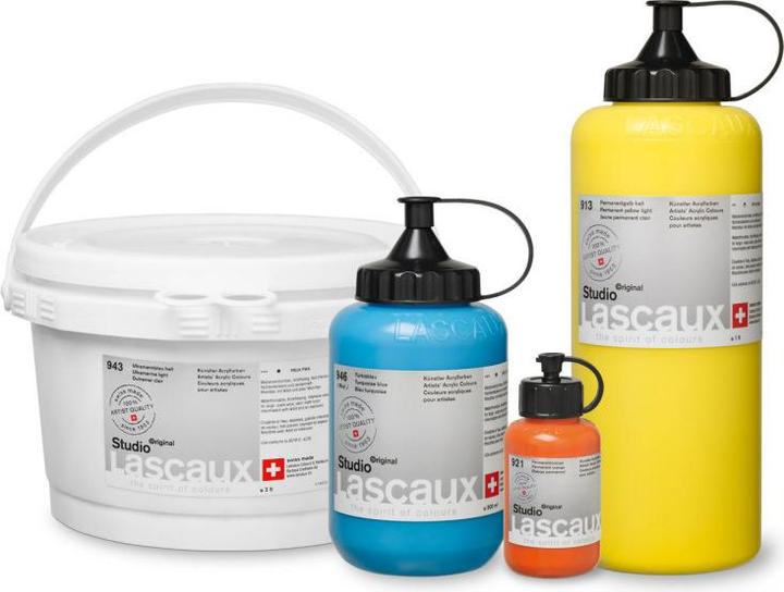 Actual product image Lascaux Yellow (Primary Yellow, 250 ml)