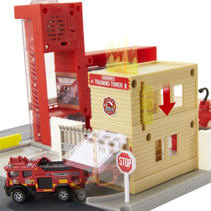 Actual product image Matchbox Fire station playset