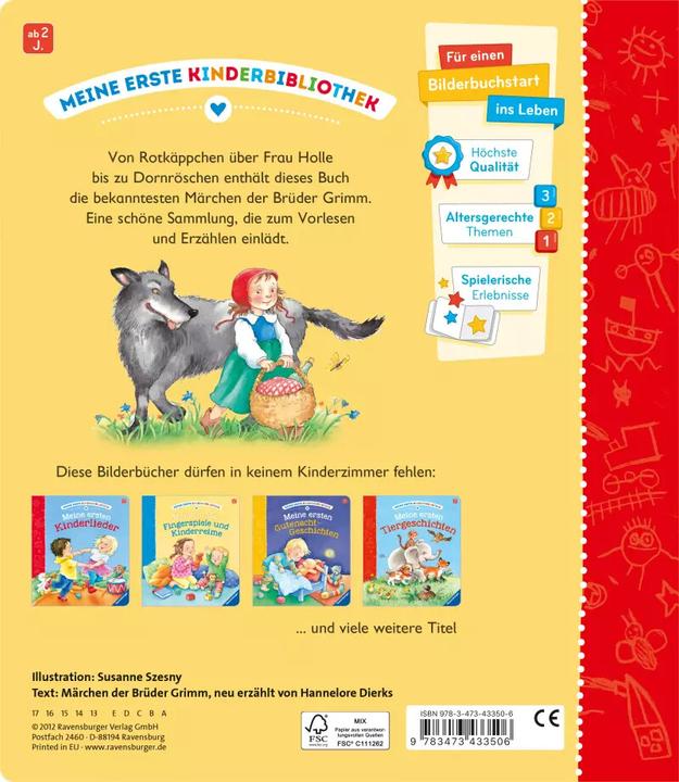 Immagine prodotto Ravensburger Meine ersten Märchen (Tedesco, Dierks Hannelore, 2012)