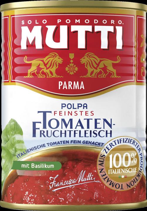 Mutti Tomato pulp with basil (400 g)