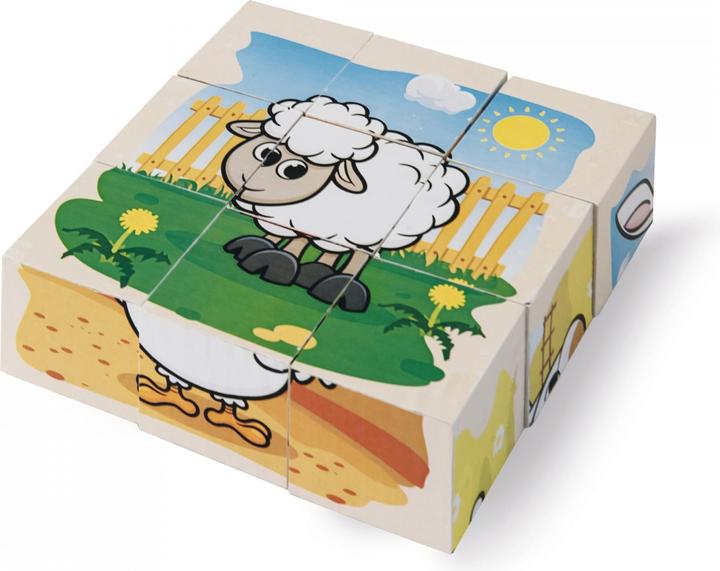 Actual product image Eichhorn Houten Blokpuzzel Boerderij (9 pieces)
