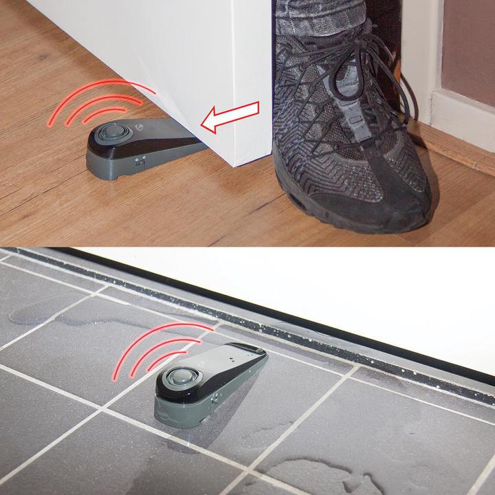 Actual product image Nedis Door/Window Alarm Battery Operated 1x CR123A 85 dB Grey/Black 135 mm Grey/Black