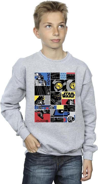 Actual product image Star Wars Boys Droid Montage Sweatshirt (140, 146)