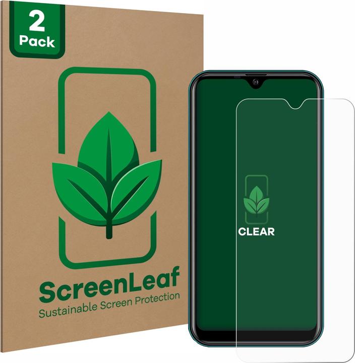 Actual product image ScreenLeaf Protective film sustainable screen protector screen protector film clear transparent (2 Piece, KXD A1)