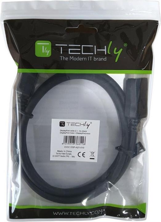Image du produit Techly DisplayPort 2.1 audio/vidéo 5m (5 m, DisplayPort)