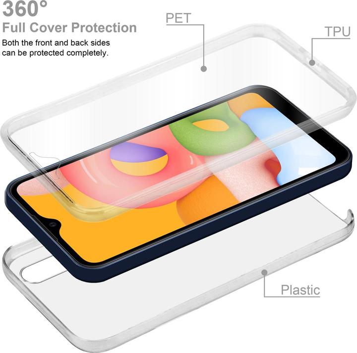 Actual product image Cadorabo TPU 360 Degree Case Cover (Samsung Galaxy A01)