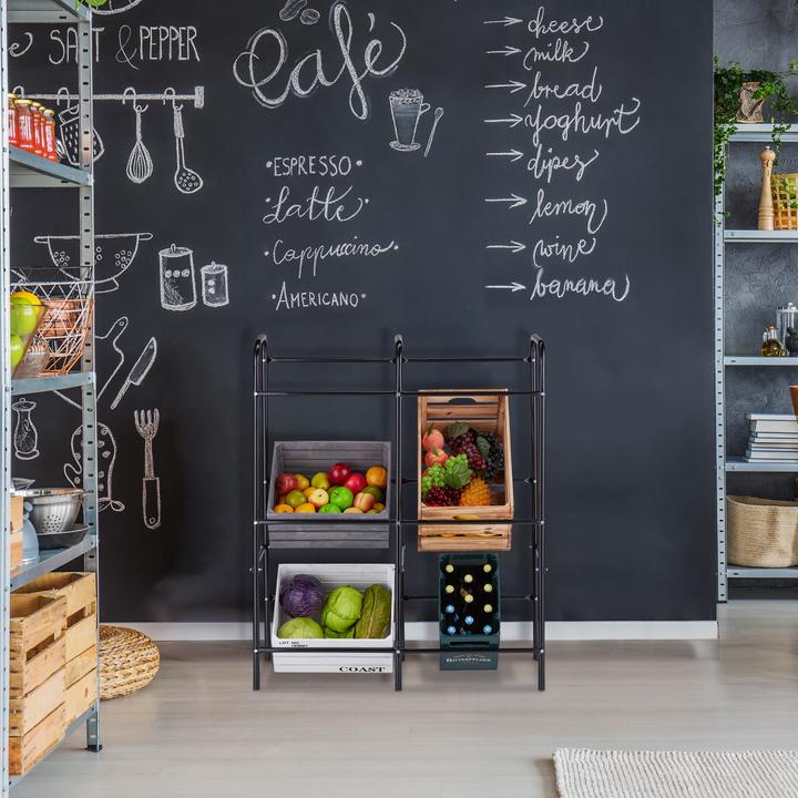Actual product image Relaxdays Beverage crate rack (95 x 34 x 116 cm)