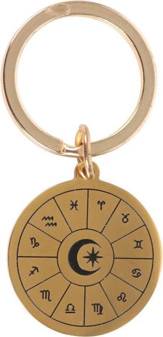 Actual product image Something Different Astrology Wheel Keyring