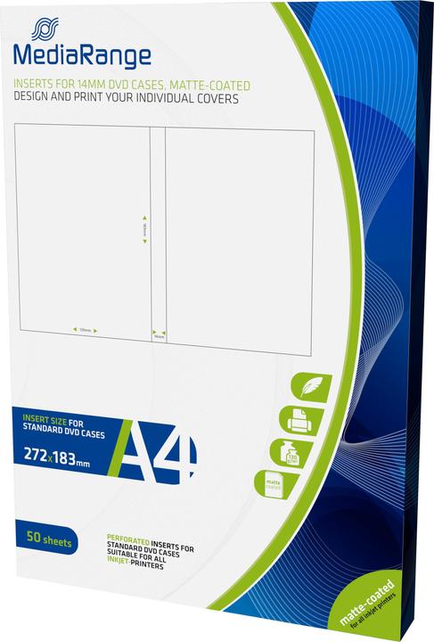 Immagine prodotto MediaRange Inserti per la custodia di DVD 14mm