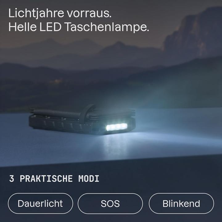 Actual product image Roboparts SP26W Handy-Solarladegerät für Camping und Outdoor (20000 mAh, 8 W)