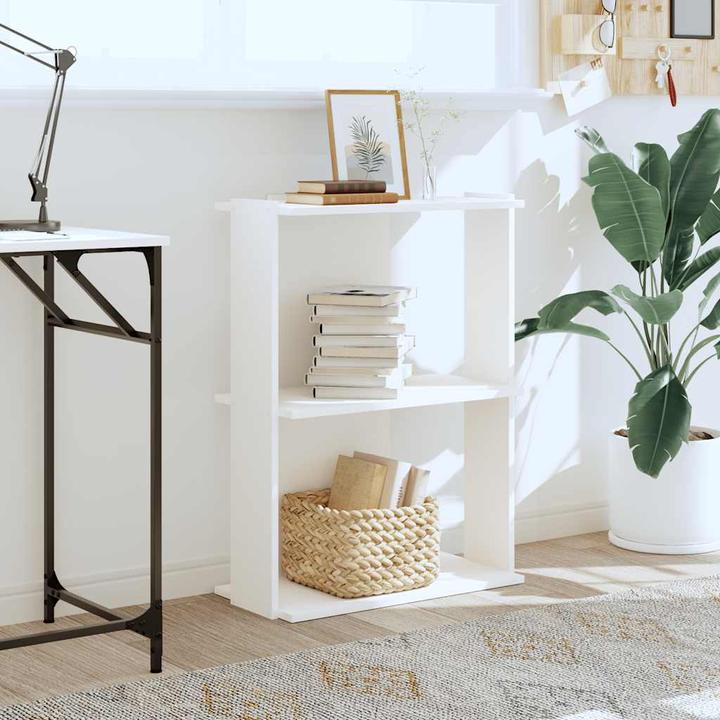 Immagine prodotto VidaXL Libreria 3 ripiani Bianco 60x30x80 cm Materiale in legno (60 x 30 x 80 cm)