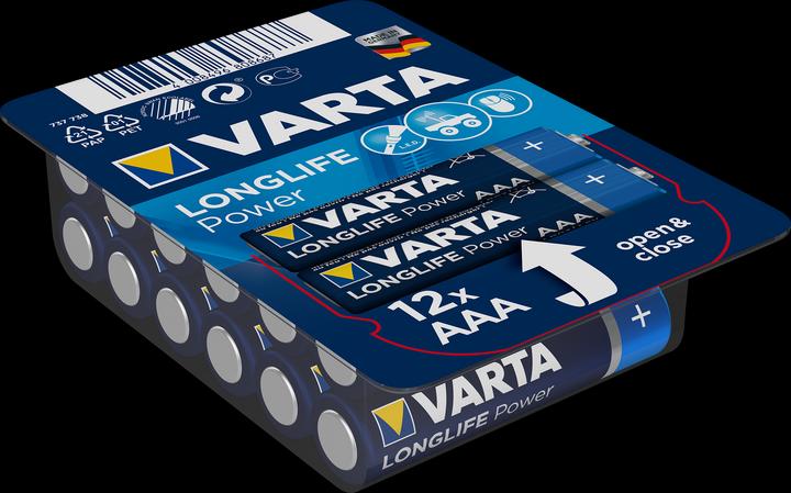 Image du produit Varta LONGLIFE Power Box (12 pcs, AAA, 1260 mAh)