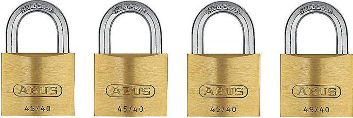 Produktbild Abus Messing-Hangschloss Typ 45/40 Quad-Pack SB Grösse: 40 mm, Bügelstärke: 6,0 mm