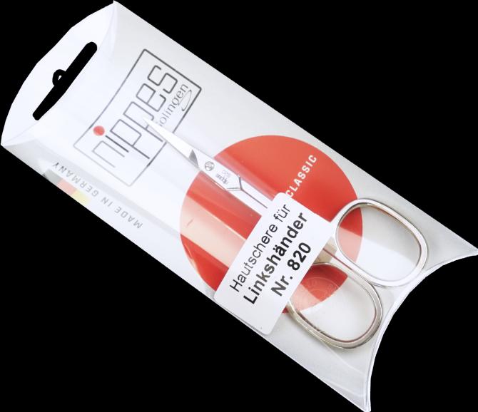 Produktbild Nippes Hautschere mit gebogener Spitze, vernickelt, 820