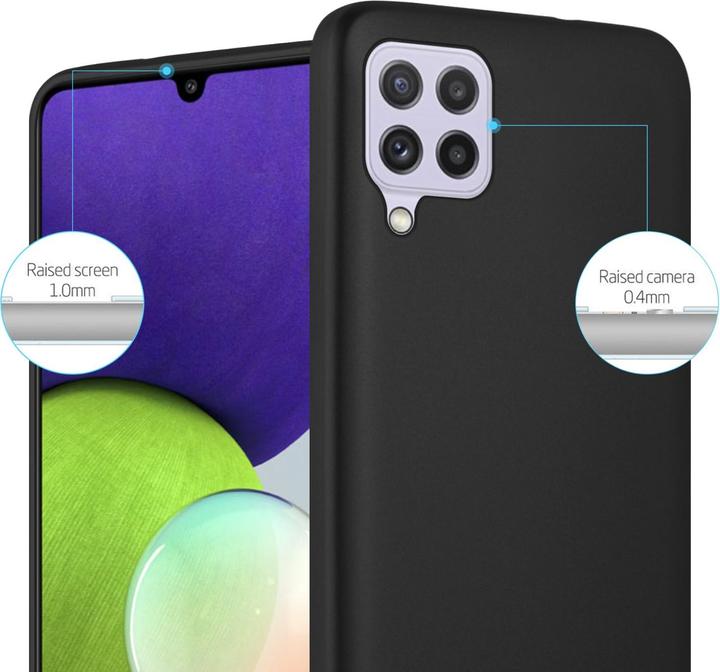 Actual product image Cadorabo TPU Matt Metallic Sleeve (Samsung Galaxy M22, Samsung Galaxy A22, Samsung Galaxy A32)