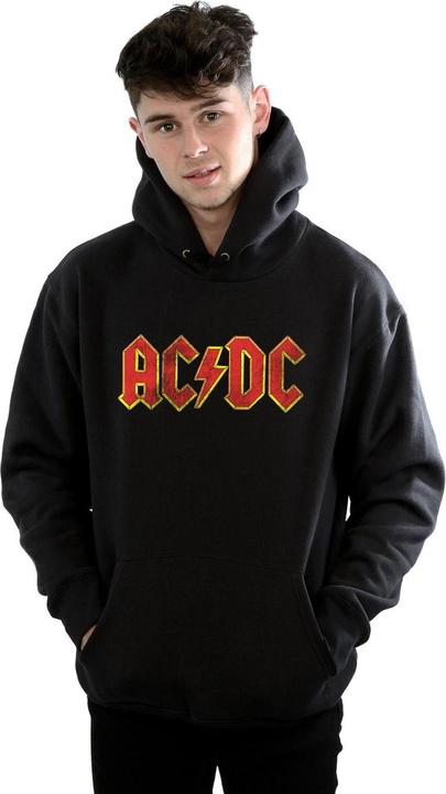 Actual product image AC/DC Mens Distressed Red Logo Hoodie (XXL)