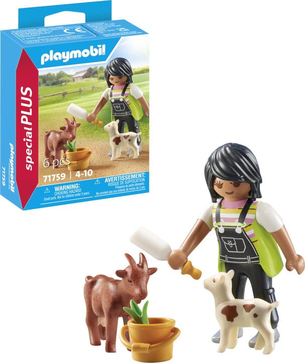 Immagine prodotto Playmobil 71759 Donna con capre (71759, Playmobil Special Plus)