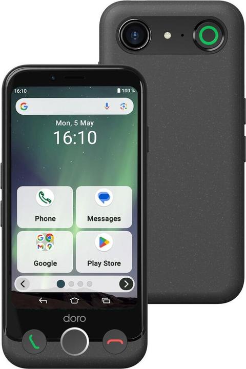 Produktbild Doro Aurora A10 graphit (64 GB, Graphit, 4.50", Dual SIM, 13 Mpx, 4G)