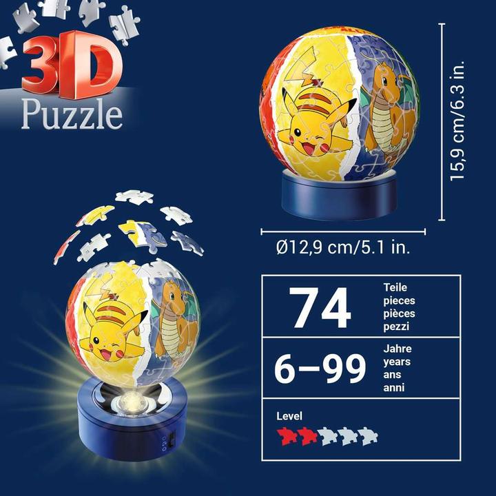 Produktbild Ravensburger Nachtlicht Pok'émon (72 Teile)