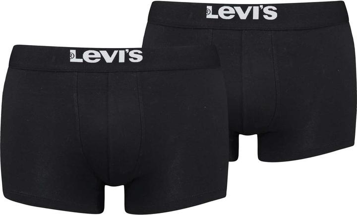 Produktbild Levis Men's Solid Basic Trunk, Black, M (M, 2er Pack)