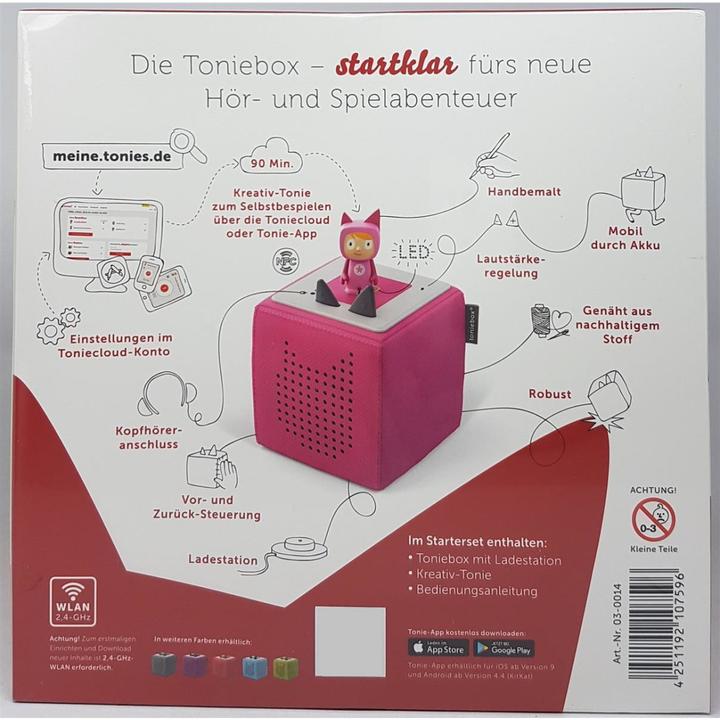 Actual product image Tonies Toniebox Starter Set Pink (creative tone) (German)